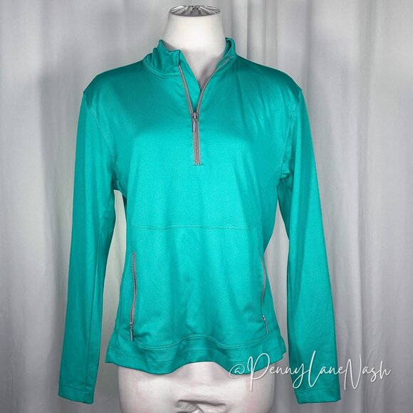 Magellan Outdoors Tops - Magellan Outdoors Fish Gear MagCool 1/2 Zip Shirt Top Blue